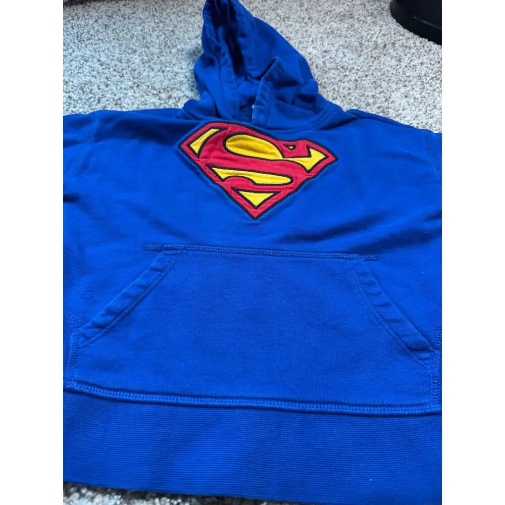 GAP Kids/DC Superman Boys zip up Hoodie/Sweatshirt, size 6-7,  Blue